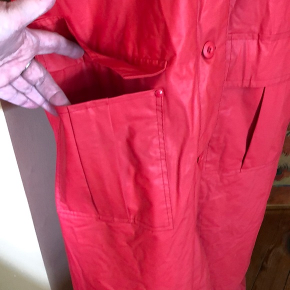 Vintage TALBOTS size Large Waterproof RAINCOAT Flannel Lined Classic Preppy - Picture 11 of 16